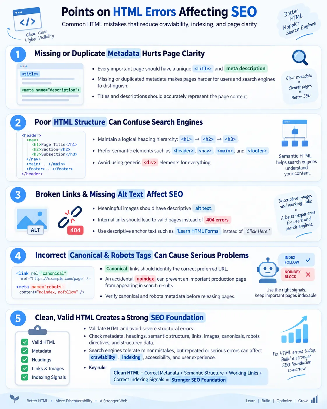 HTML Errors Affecting SEO tutorial image