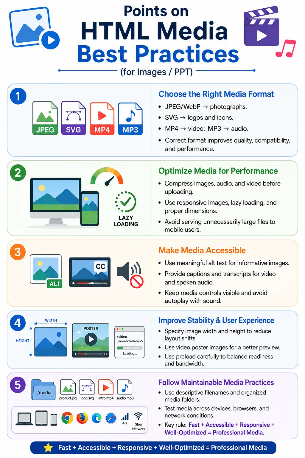 HTML Media Best Practices tutorial image