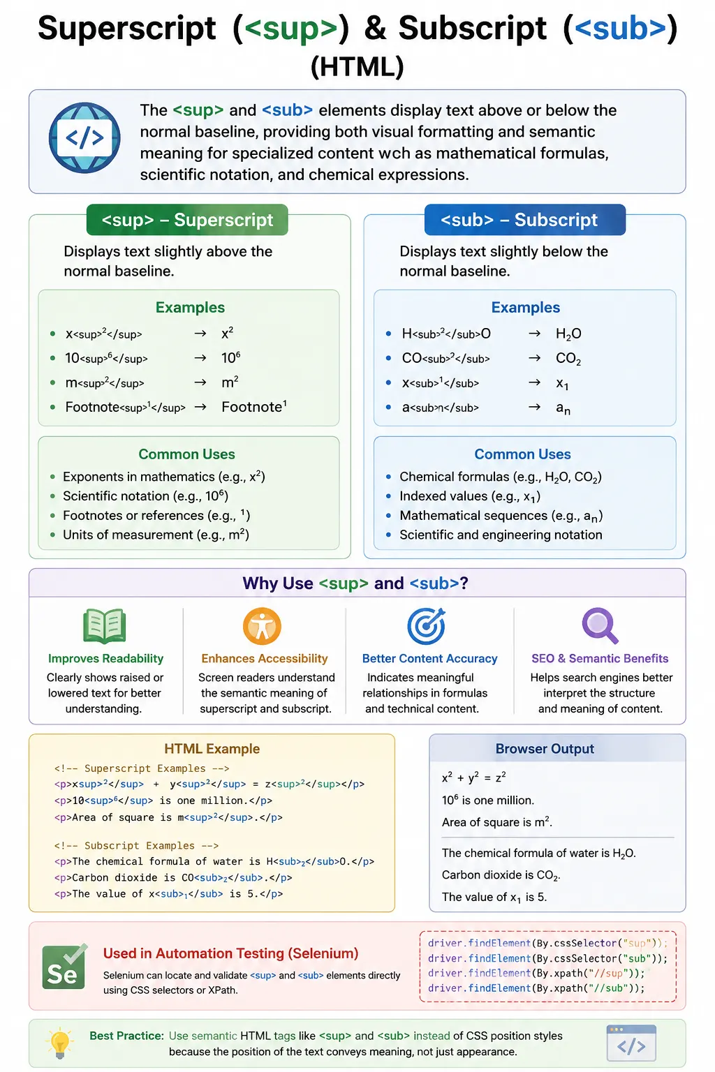Superscript & Subscript
