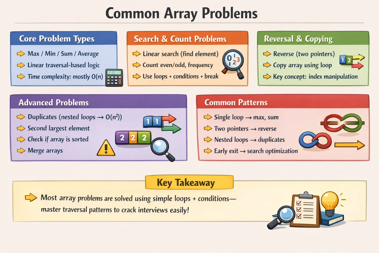 Java common array problems examples and patterns