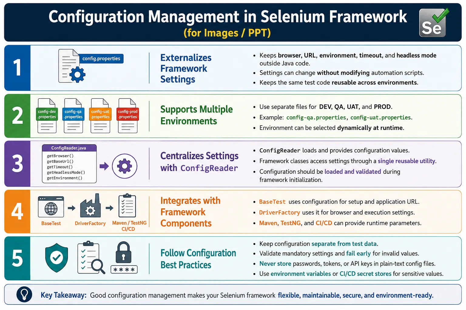 Configuration Management in Selenium Framework