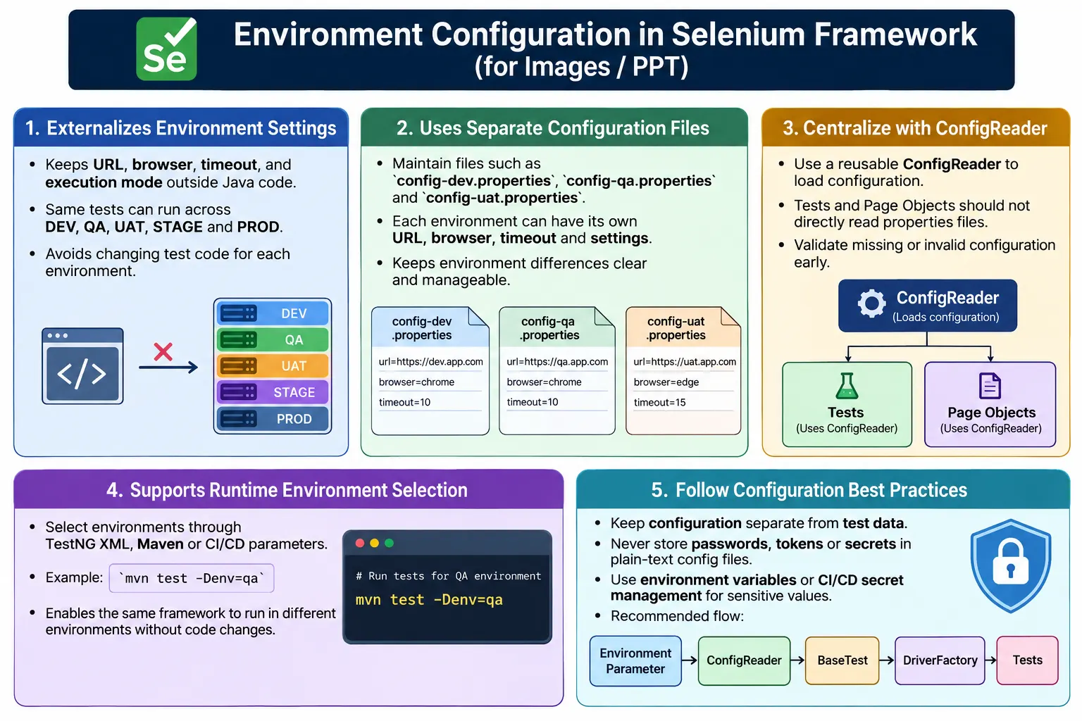 Environment Configuration in Selenium Framework