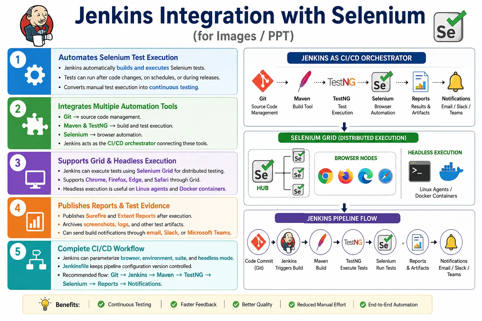 Jenkins Integration Concept in Selenium Automation Framework