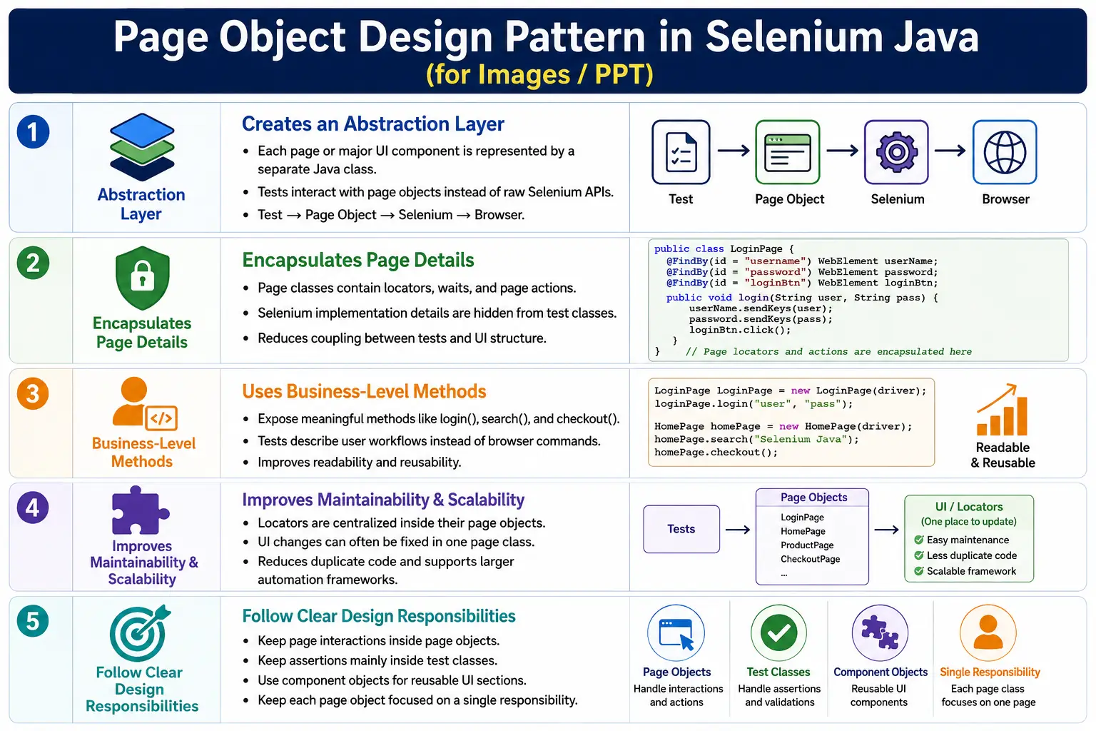 Page Object Design Pattern in Selenium Java