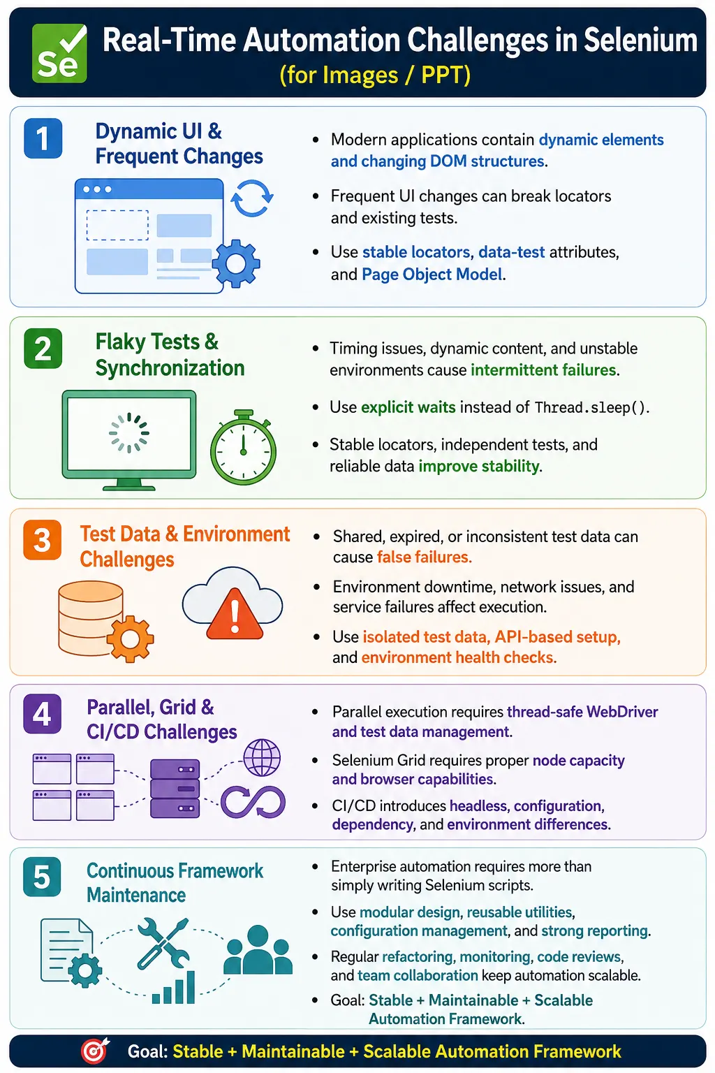 Real-Time Automation Challenges in Selenium
