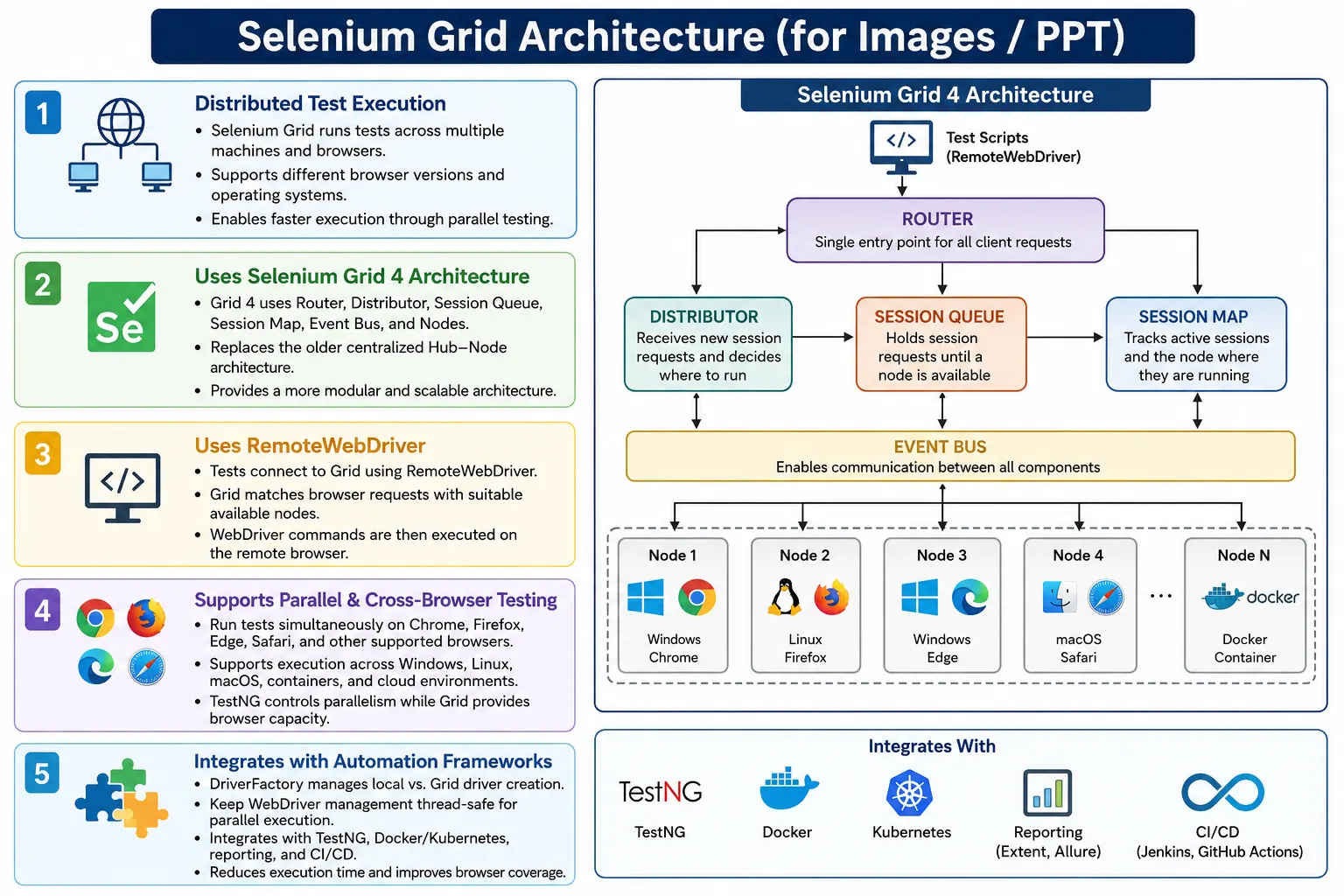Selenium Grid Architecture
