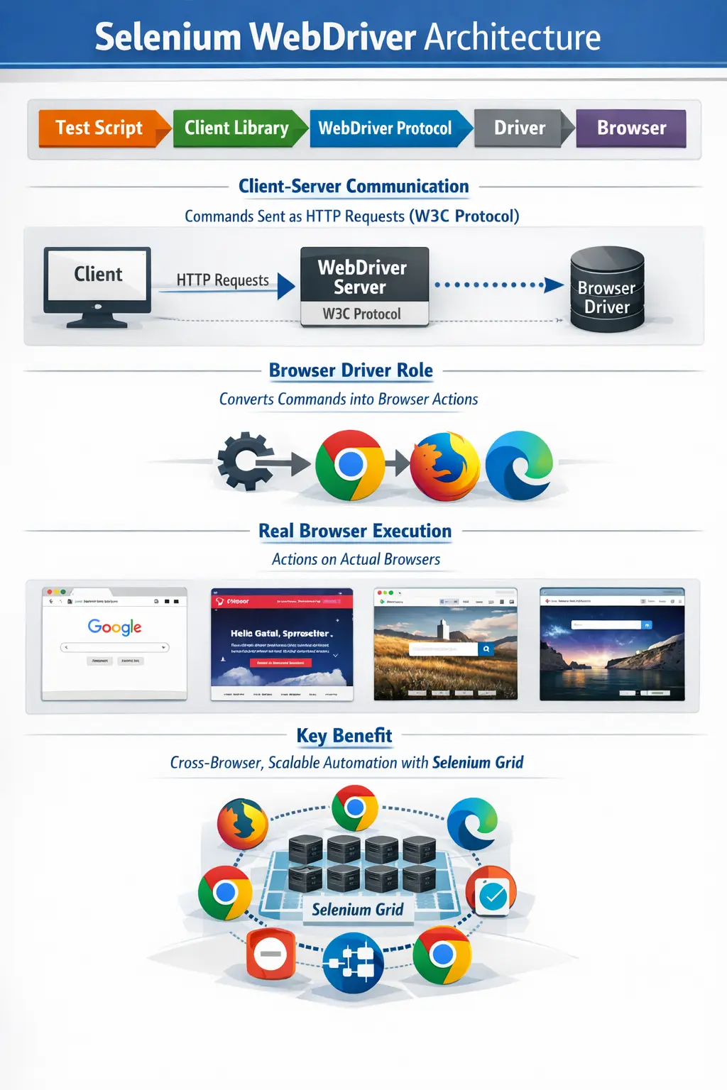 Selenium WebDriver Architecture
