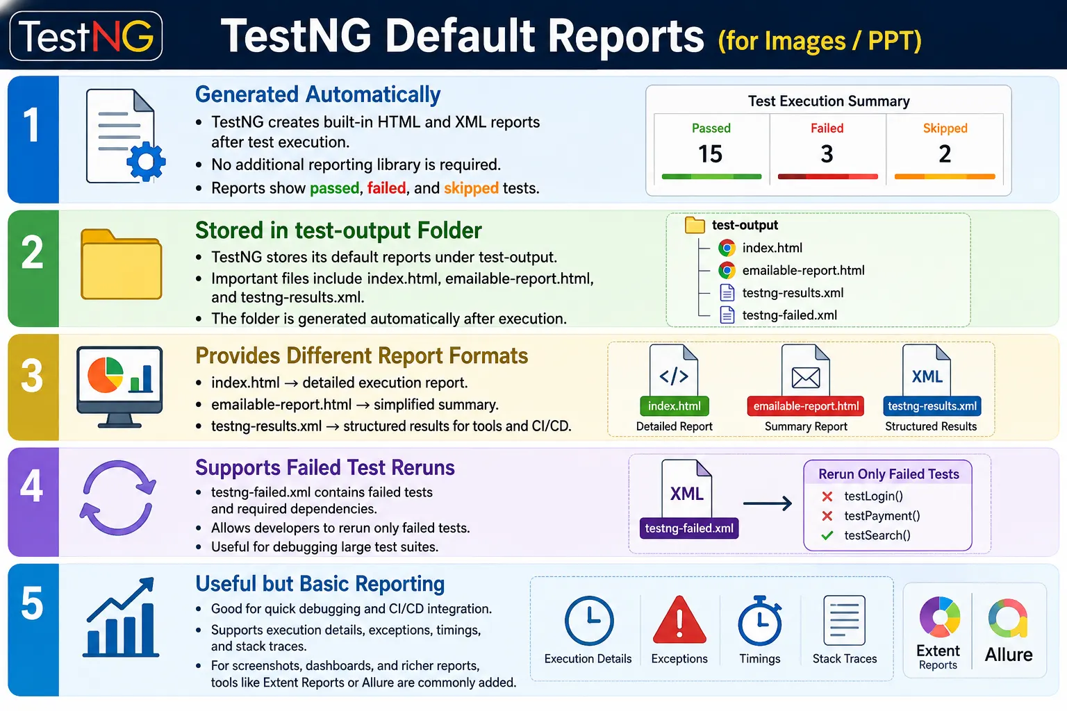 TestNG Default Reports