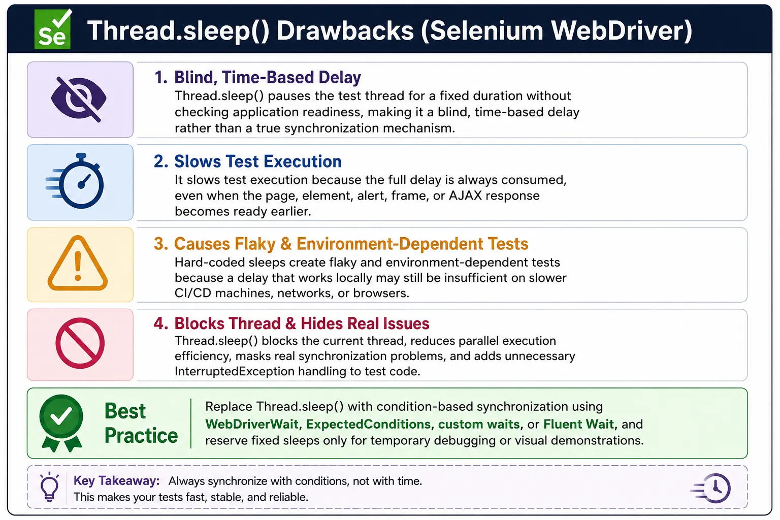 Thread.sleep() Drawbacks