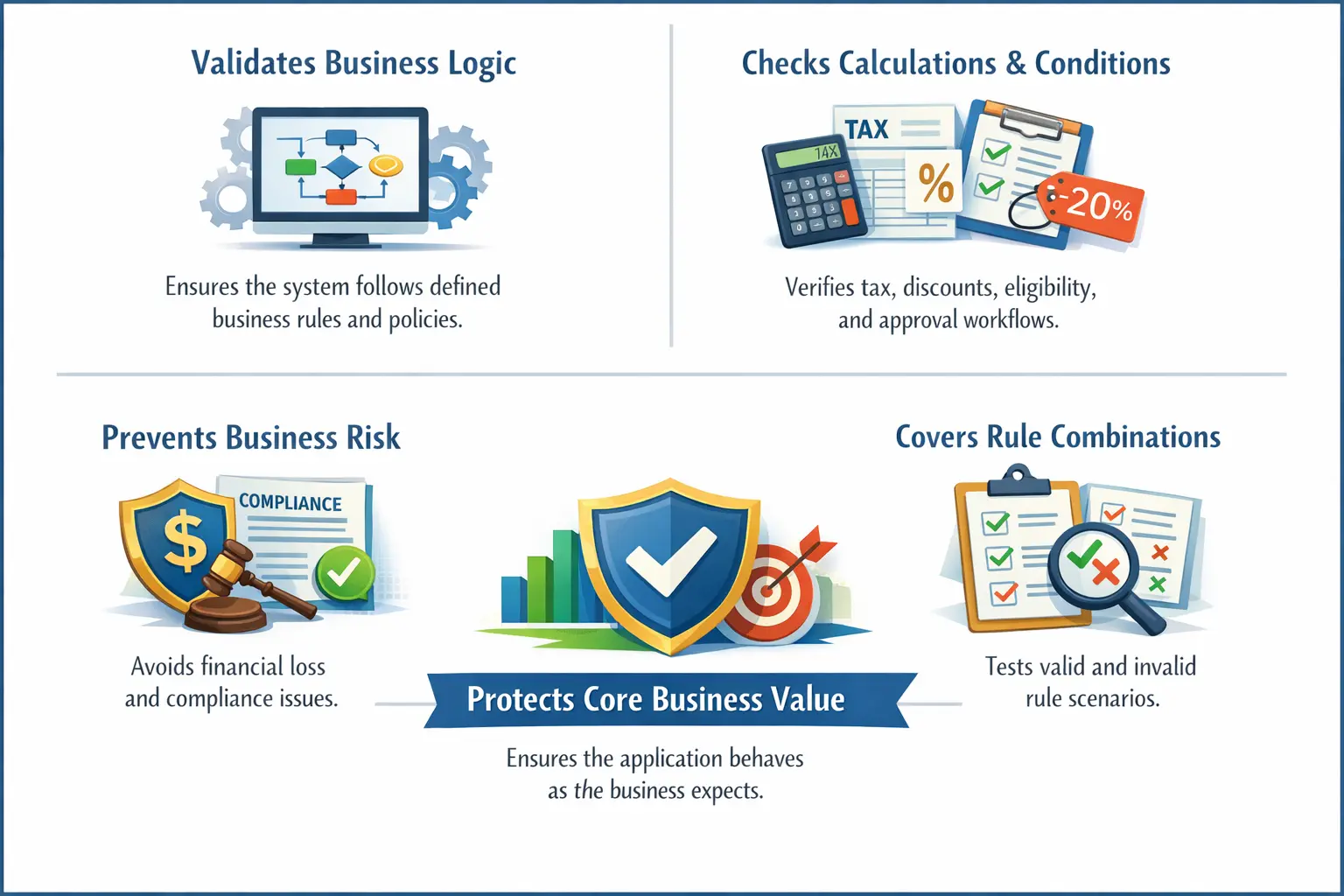Business Rule Testing concept illustration