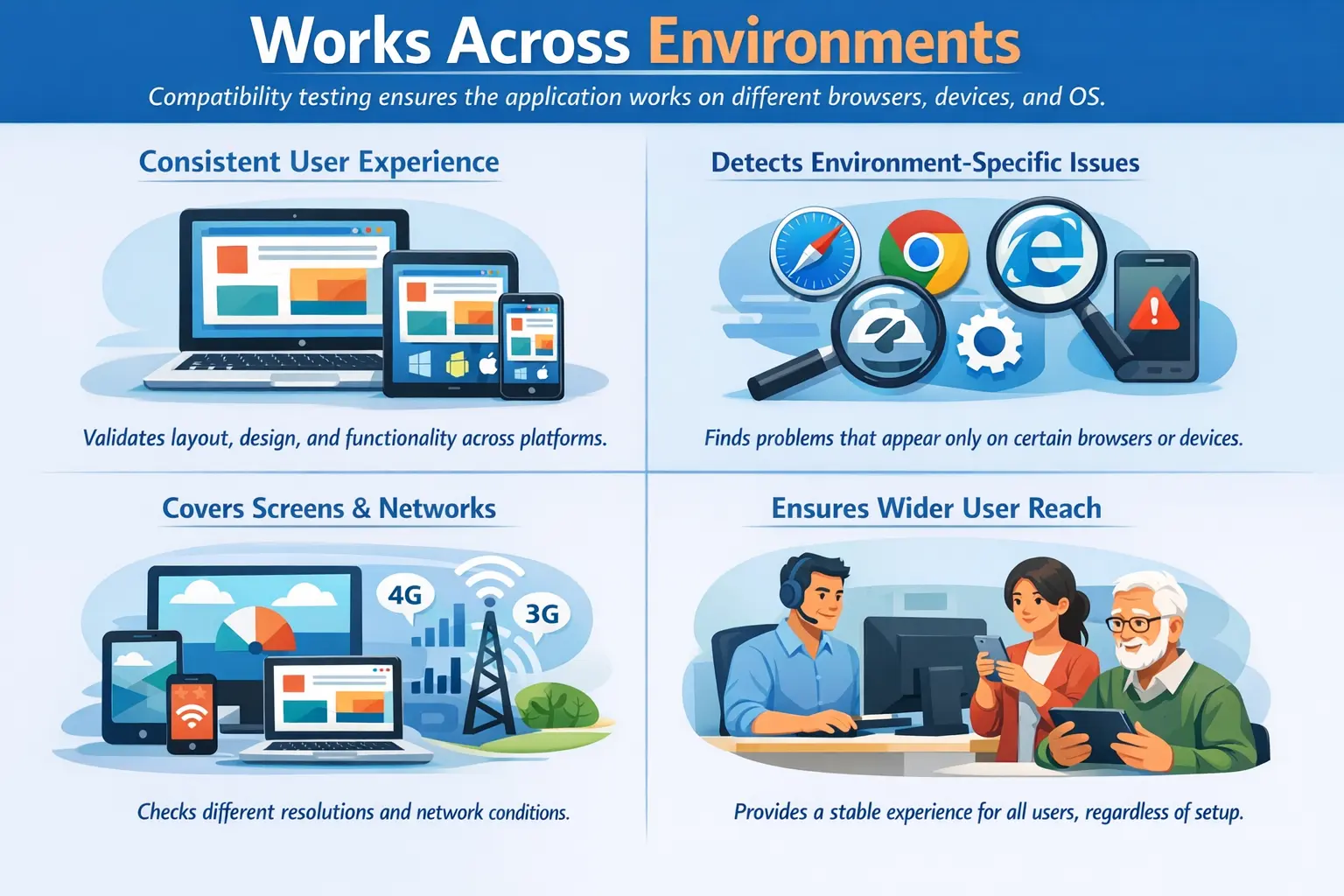 Compatibility testing cross-environment behavior overview
