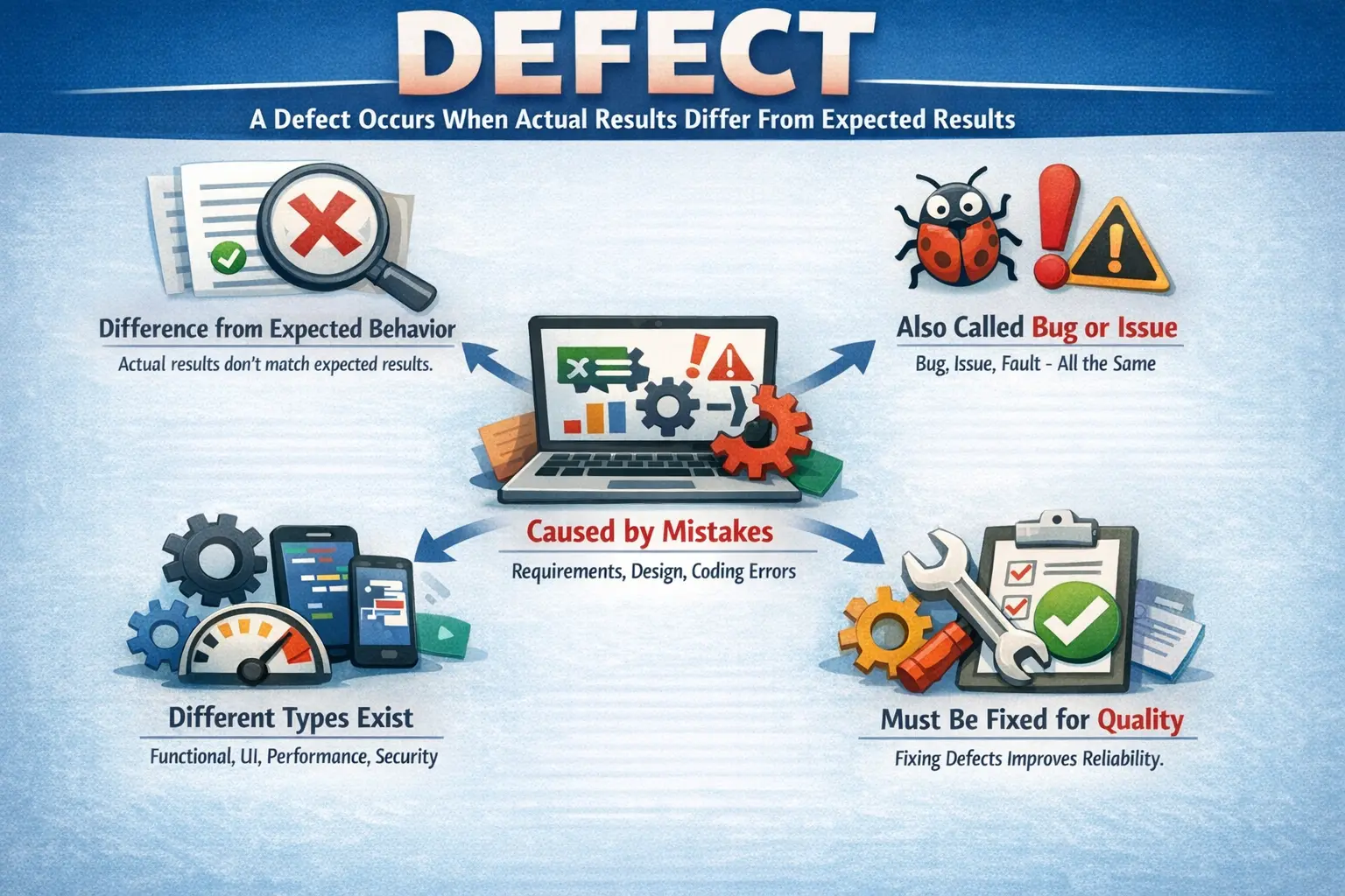 Software defect concept and defect management overview