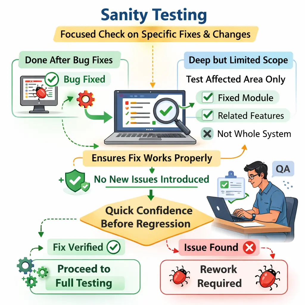 Sanity Testing concept illustration