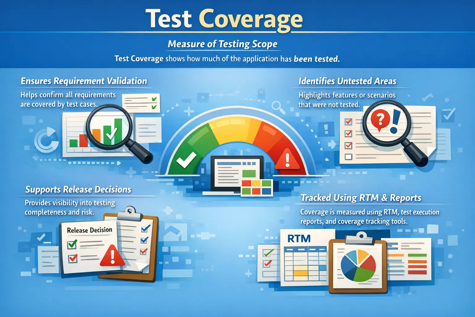 Test coverage metrics and requirement validation overview