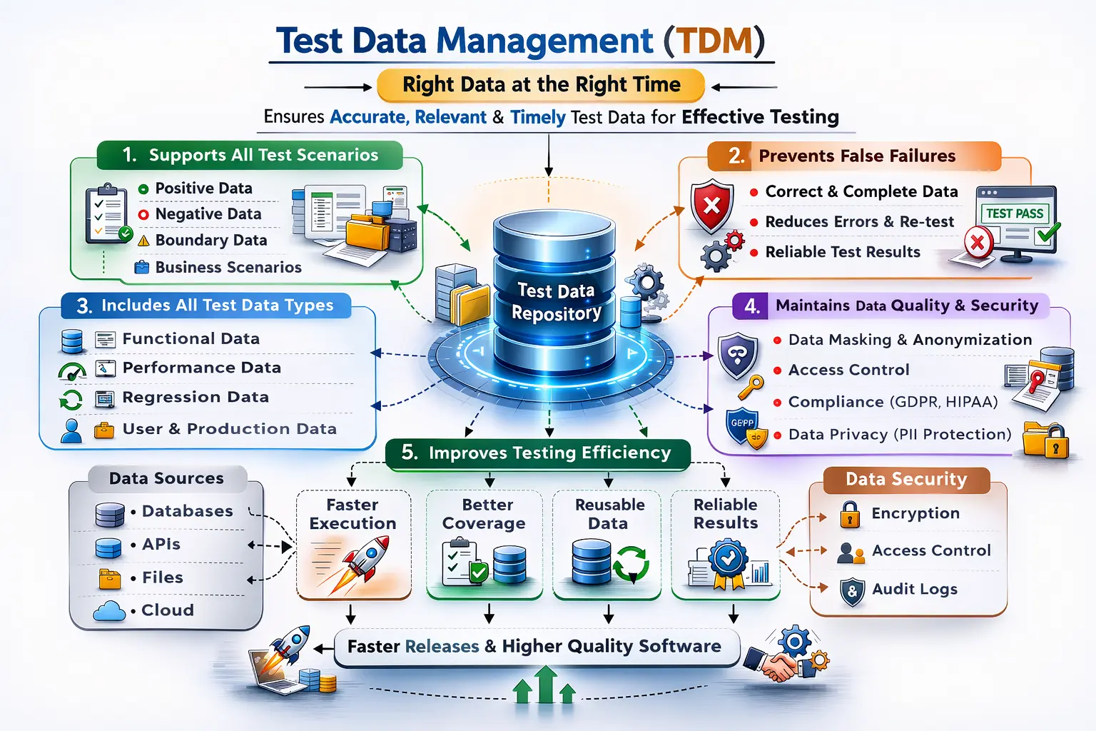 Test data management planning and controlled test data lifecycle overview