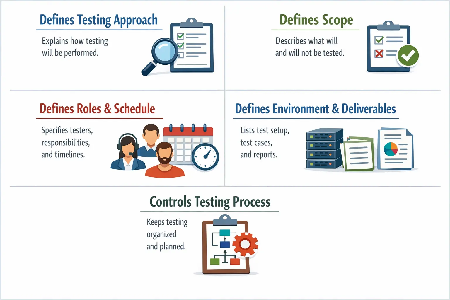 Test plan structure and execution workflow