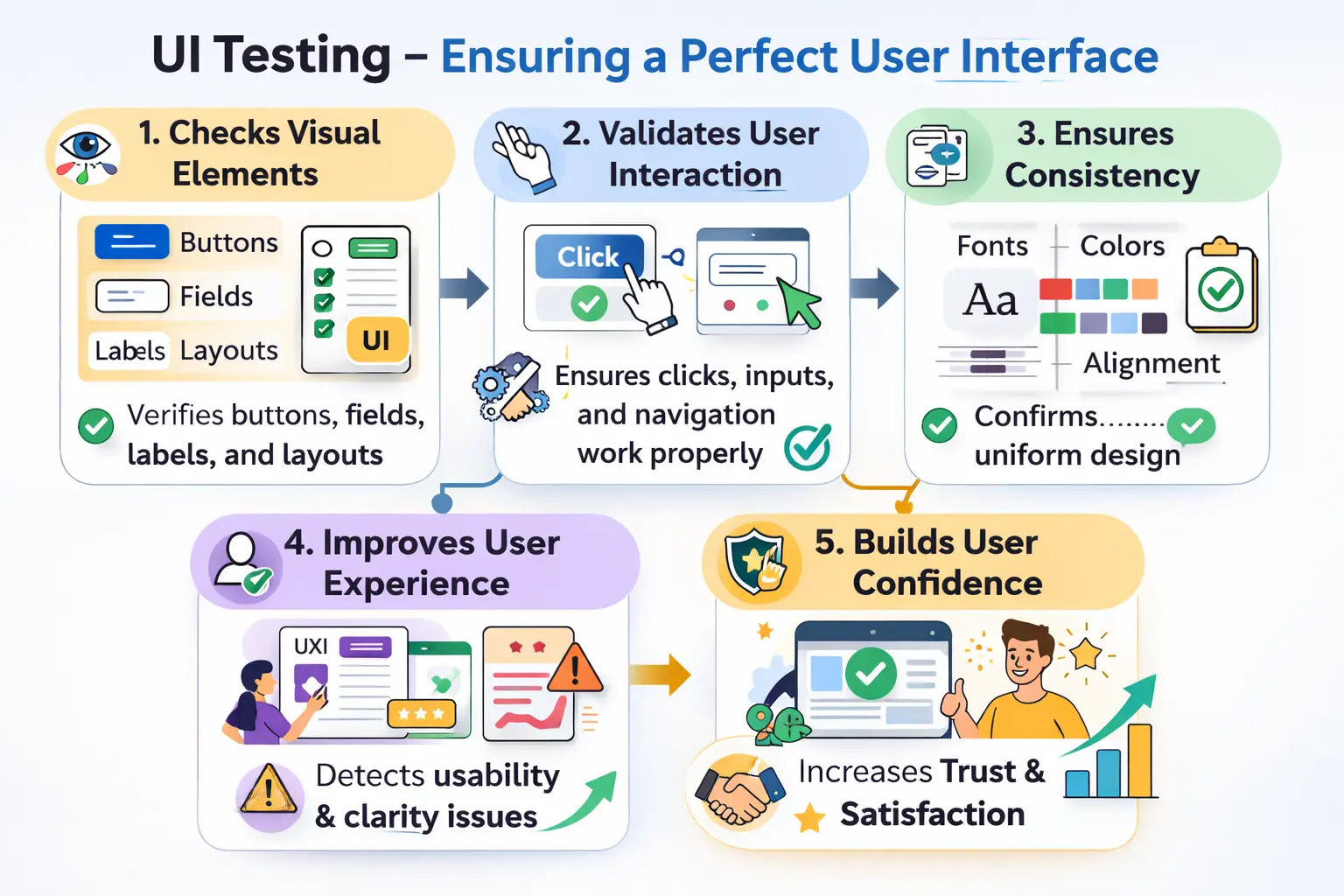 User Interface Testing concept illustration