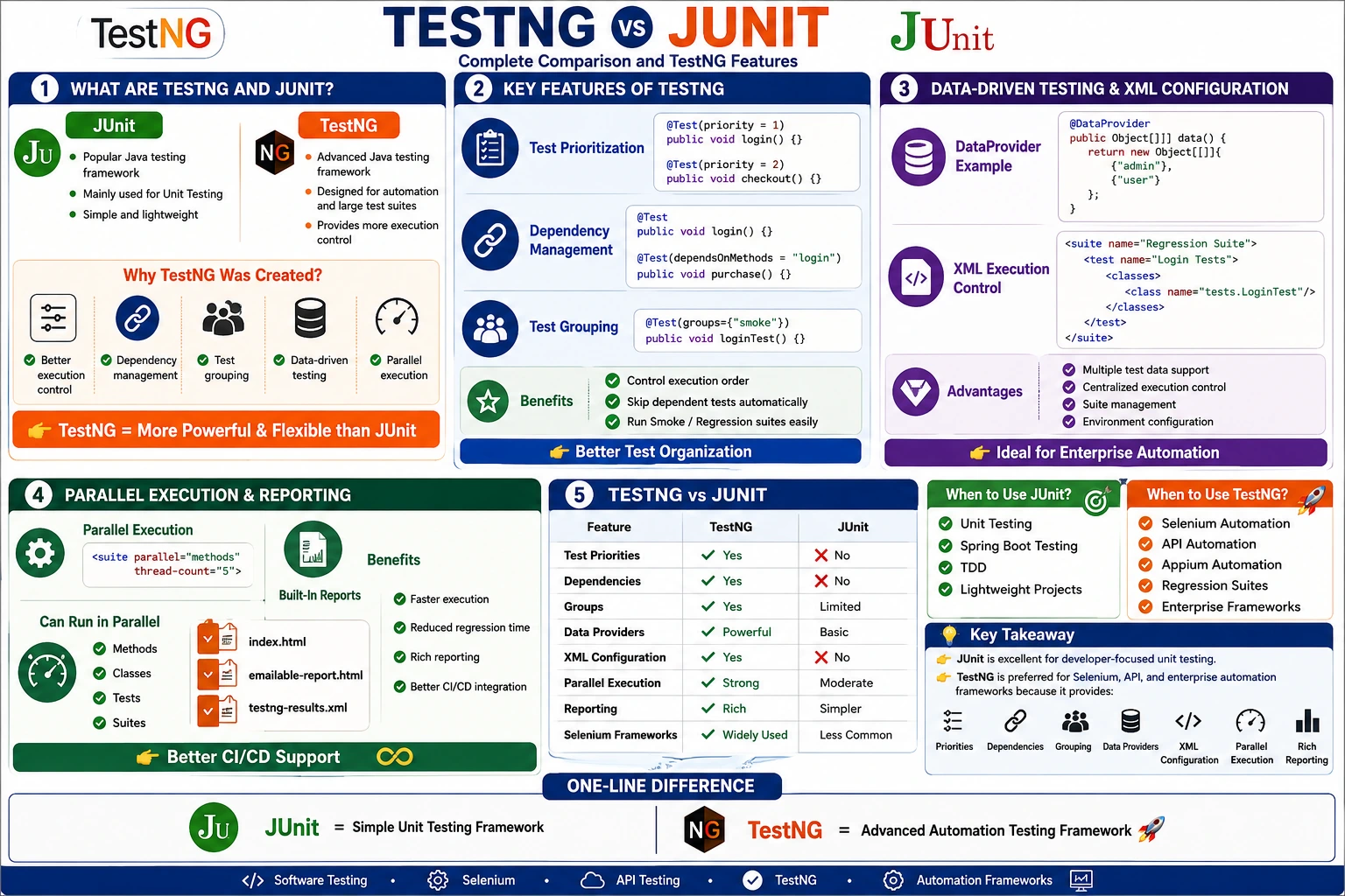 Why TestNG over JUnit